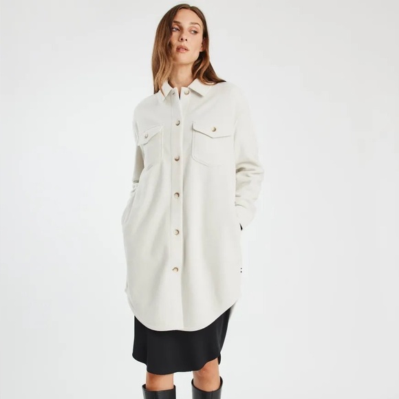 Kit and Ace Jackets & Blazers - Kit and Ace Hygge Fleece Long Shirt Jacket